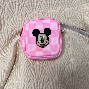 STONEY CLOVER Disney Mickey Mouse patched by scl mini pouch NWT